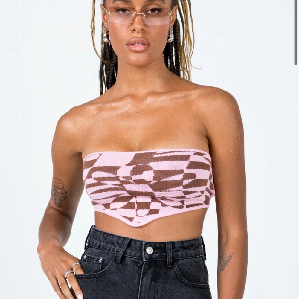 Strapless Sweater Top